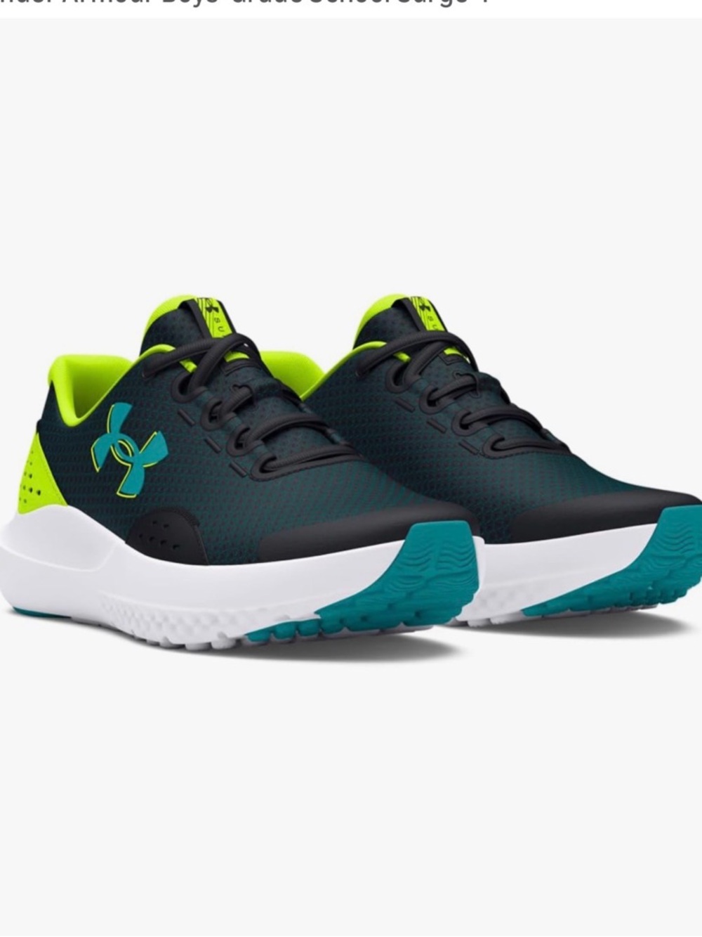 NEW NIB Under Armour BGS Surge 4 Boys Running Shoe